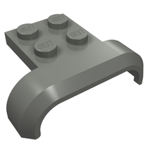 Part 28326 - Vehicle, Mudguard 4 x 3 x 1 with Arch Curved - De BrickPlaats