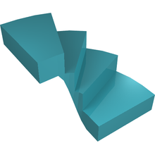 Part 28466 - Stairs 6 x 6 x 4 Curved - De BrickPlaats