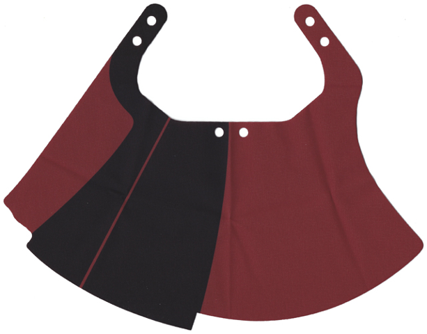 Part 28824 - Cloth Skirt with 6 Holes and Black Pattern, Large Buildable Figures - De BrickPlaats