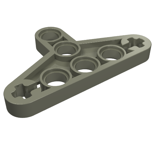Part 2905 - Technic, Liftarm, Modified Triangle Thin 3 x 5 with Full Supports - De BrickPlaats