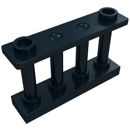Part 30055 - Fence 1 x 4 x 2 Spindled with 2 Studs - De BrickPlaats