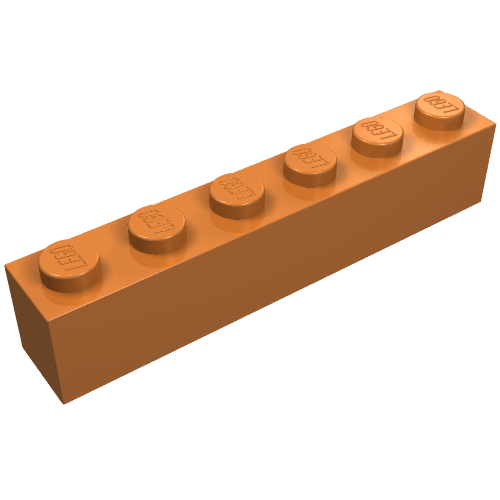 Part 3009 - Brick 1 x 6 - De BrickPlaats