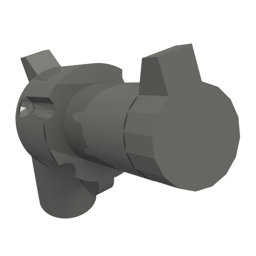 Part 30132 - Minifigure, Weapon Gun, Pistol Revolver - Large Barrel and Solid Handle - De BrickPlaats