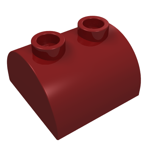 Part 30165 - Slope, Curved 2 x 2 Double with 2 Hollow Studs - De BrickPlaats