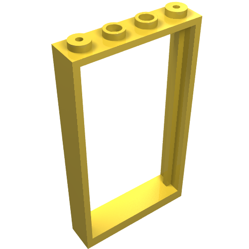 Part 30179 - Door, Frame 1 x 4 x 6 with 4 Holes on Top and Bottom - De BrickPlaats