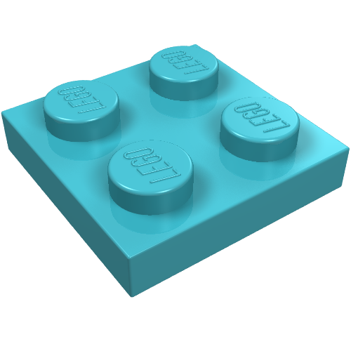 Part 3022 - Plate 2 x 2 - De BrickPlaats