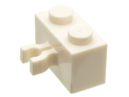 Part 30237a - Brick, Modified 1 x 2 with Split U Clip Thick (Vertical Grip) - De BrickPlaats