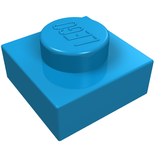 Part 3024 - Plate 1 x 1 - De BrickPlaats