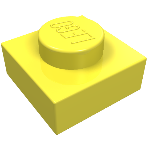 Part 3024 - Plate 1 x 1 - De BrickPlaats