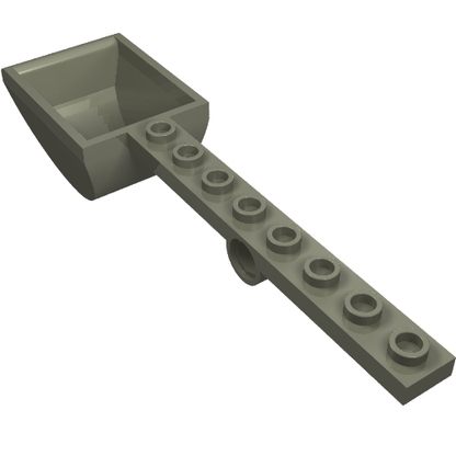 Part 30275 - Plate, Modified 1 x 8 with Pin Hole and Bucket (Catapult) - De BrickPlaats