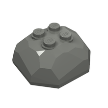 Part 30293 - Rock 4 x 4 Octagonal Boulder, Top - De BrickPlaats