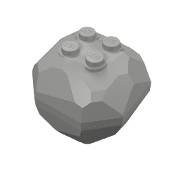 Part 30294c01 - Rock 4 x 4 Octagonal Boulder (30293 / 30294) - De BrickPlaats