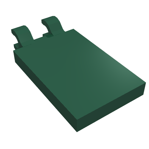Part 30350b - Tile, Modified 2 x 3 with 2 Open O Clips - De BrickPlaats