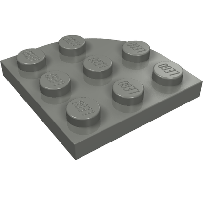 Part 30357 - Plate, Round Corner 3 x 3 - De BrickPlaats