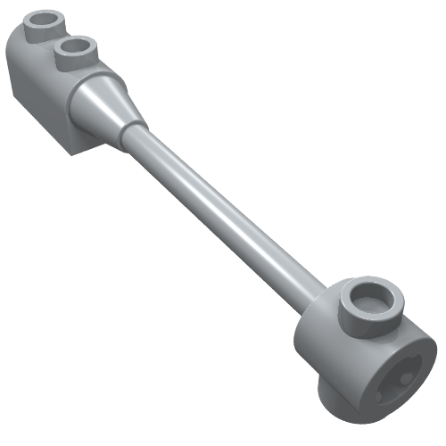 Part 30359b - Bar 1 x 8 with Brick 1 x 2 Curved Top End (Axle Holder Inside Small End) - De BrickPlaats