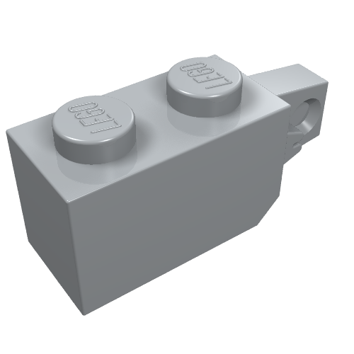 Part 30364 - Hinge Brick 1 x 2 Locking with 1 Finger Vertical End - De BrickPlaats