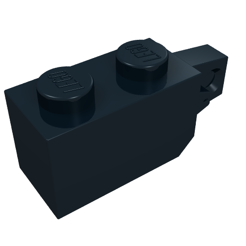 Part 30364 - Hinge Brick 1 x 2 Locking with 1 Finger Vertical End - De BrickPlaats