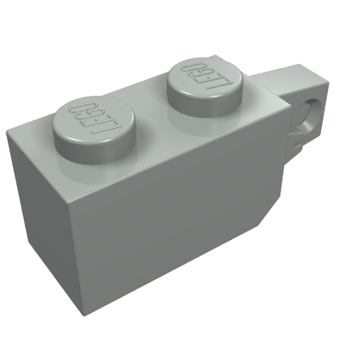 Part 30364 - Hinge Brick 1 x 2 Locking with 1 Finger Vertical End - De BrickPlaats