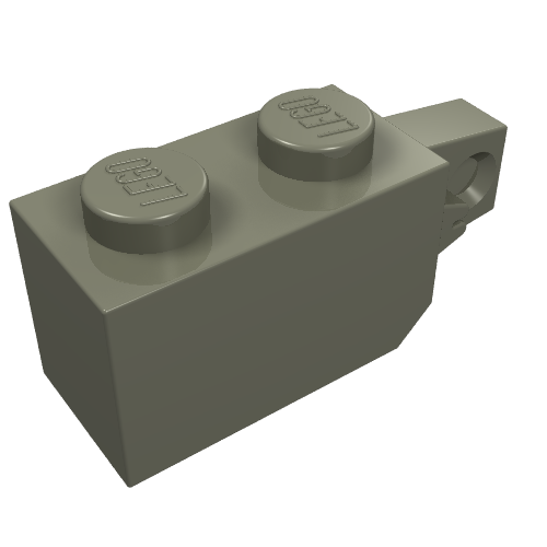 Part 30364 - Hinge Brick 1 x 2 Locking with 1 Finger Vertical End - De BrickPlaats