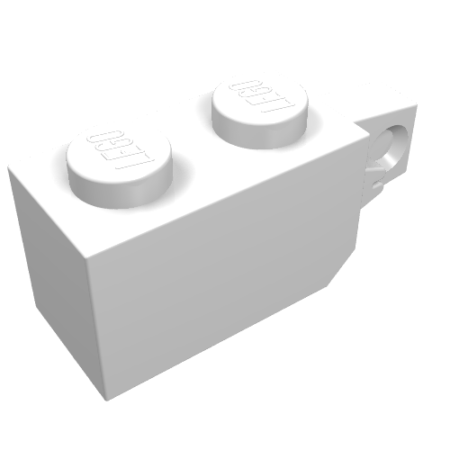 Part 30364 - Hinge Brick 1 x 2 Locking with 1 Finger Vertical End - De BrickPlaats