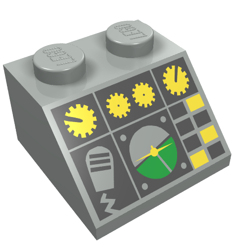Part 3039pc5 - Slope 45 2 x 2 with Flight Control Pattern - De BrickPlaats