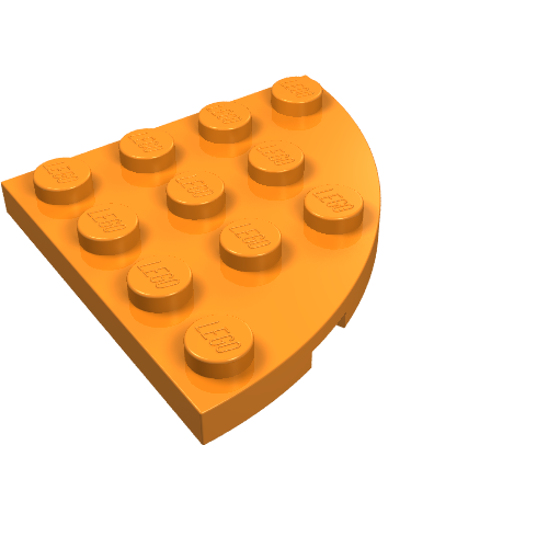 Part 30565 - Plate, Round Corner 4 x 4 - De BrickPlaats