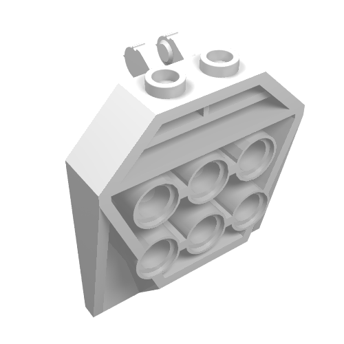 Part 30625 - Door 1 x 4 x 3 2/3 with 6 Holes and Locking 2 Fingers Hinge - De BrickPlaats