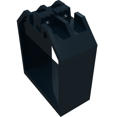 Part 30637 - Container, Box Open Ended 2 x 4 x 4 with 1 Locking Hinge Finger on Each End - De BrickPlaats