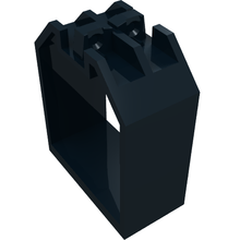 Part 30637 - Container, Box Open Ended 2 x 4 x 4 with 1 Locking Hinge Finger on Each End - De BrickPlaats