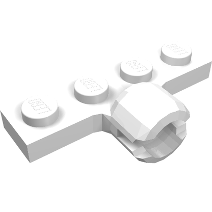 Part 3183a - Plate, Modified 1 x 4 with Tow Ball Socket, Long, 2 Slots (8mm Socket Length) - De BrickPlaats