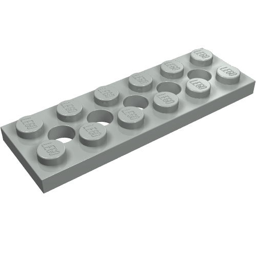 Part 32001 - Technic, Plate 2 x 6 with 5 Holes - De BrickPlaats