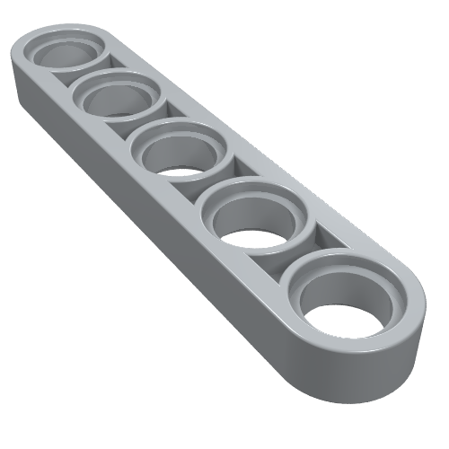 Part 32017 - Technic, Liftarm Thin 1 x 5 - De BrickPlaats