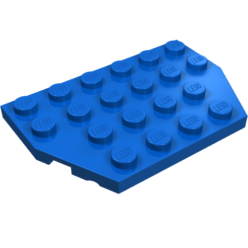 Part 32059 - Wedge, Plate 4 x 6 Cut Corners - De BrickPlaats