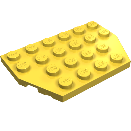 Part 32059 - Wedge, Plate 4 x 6 Cut Corners - De BrickPlaats