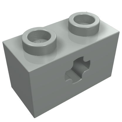 Part 32064 - Technic, Brick 1 x 2 with Axle Hole - De BrickPlaats