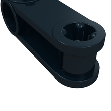 Part 32068 - Technic, Axle and Pin Connector Perpendicular 3L with Pin Hole - De BrickPlaats