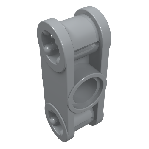 Part 32184 - Technic, Axle and Pin Connector Perpendicular 3L with Center Pin Hole - De BrickPlaats