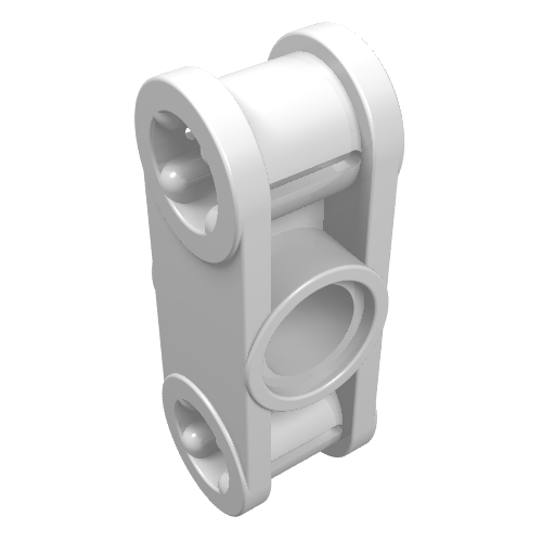 Part 32184 - Technic, Axle and Pin Connector Perpendicular 3L with Center Pin Hole - De BrickPlaats