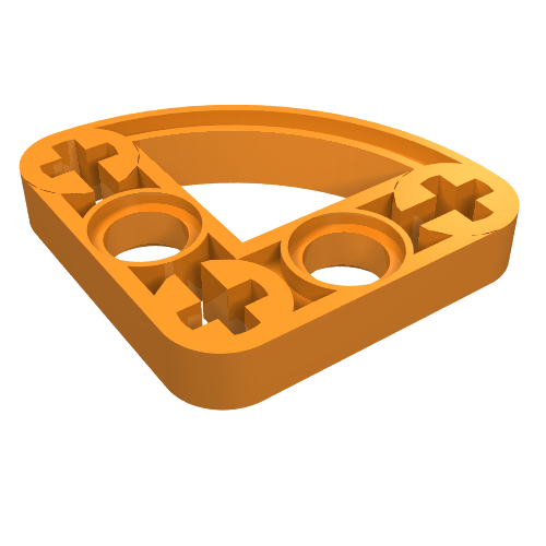 Part 32249 - Technic, Liftarm, Modified L-Shape Quarter Ellipse Thin 3 x 3 - De BrickPlaats