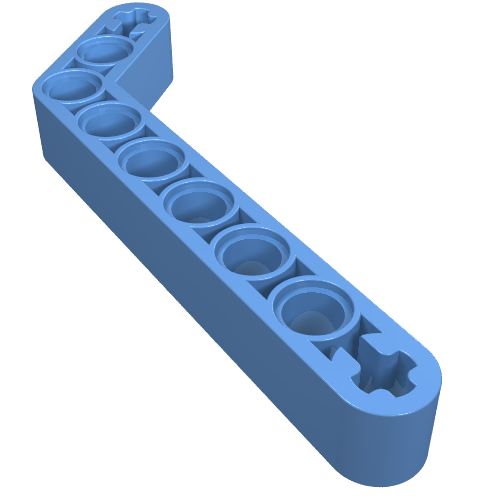 Part 32271 - Technic, Liftarm, Modified Bent Thick 1 x 9 (7 - 3) - De BrickPlaats
