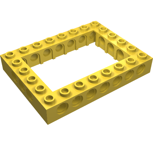Part 32532 - Technic, Brick 6 x 8 Open Center - De BrickPlaats