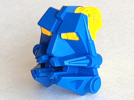 Part 32553c03 - Bionicle Head Connector Block 3 x 4 x 1 2/3 with Trans-Neon Yellow Eye / Brain Stalk (32553 / 32554) - De BrickPlaats