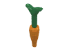 Part 33172c01 - Carrot with Bright Green Top (33172 / 33183) - De BrickPlaats