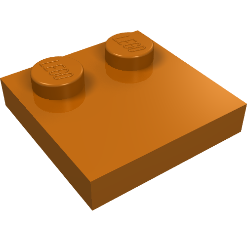 Part 33909 - Tile, Modified 2 x 2 with Studs on Edge - De BrickPlaats