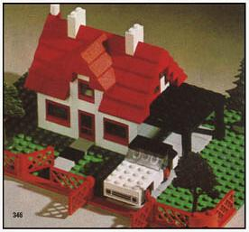 Set 346-2 - House with Car - De BrickPlaats