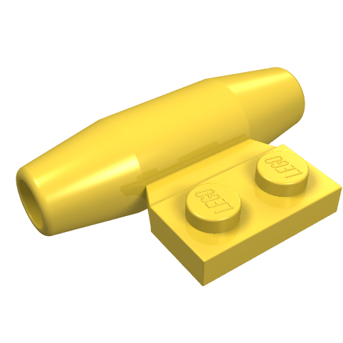 Part 3475b - Engine, Smooth Small, 1 x 2 Side Plate with Axle Holders - De BrickPlaats