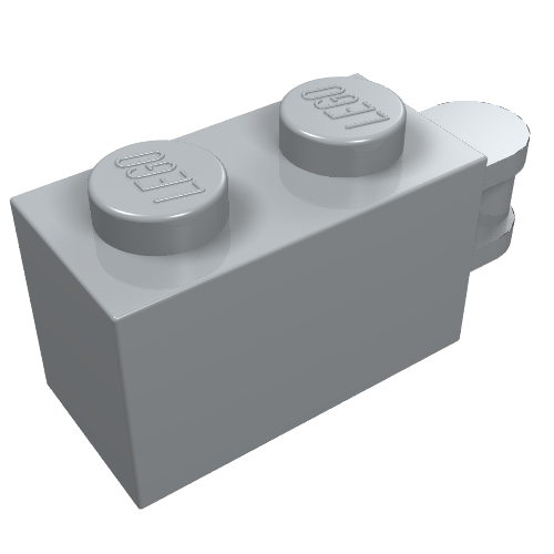 Part 34816 - Brick, Modified 1 x 2 with Bar Handle on End - Bar Flush with Edge - De BrickPlaats