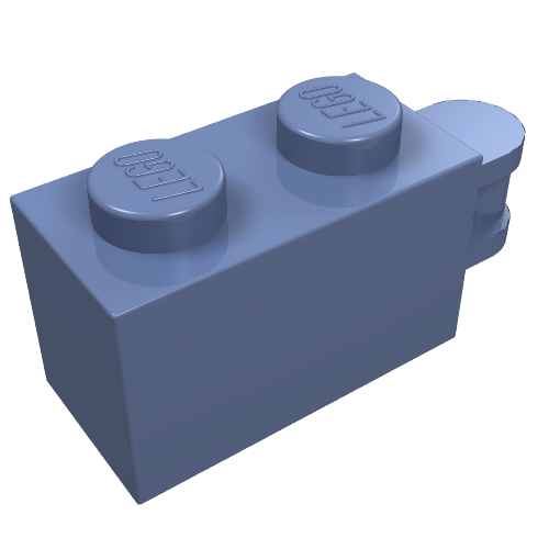 Part 34816 - Brick, Modified 1 x 2 with Bar Handle on End - Bar Flush with Edge - De BrickPlaats