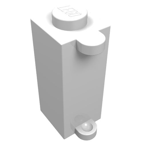 Part 3581 - Brick, Modified 1 x 1 x 2 with Shutter Holder - De BrickPlaats