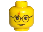 Part 3626px94 - Minifigure, Head Glasses with Lightning Bolt on Forehead Pattern (HP Harry Potter) - De BrickPlaats